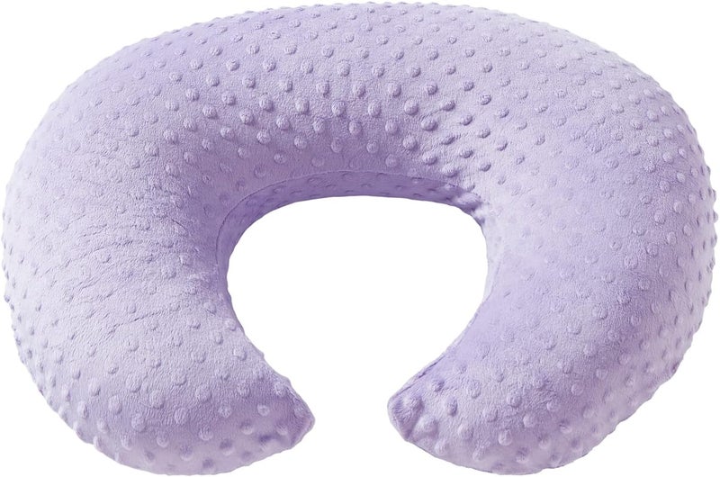DONOMILO Dots Nursing Pillow Cover, Case Plush Breathable Breastfeeding Pillow Slipcover Fits Nursing Pillow, Super Soft Snug Positioners for Baby Boy Baby Girl (Lavender) - Image 2